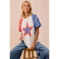 CP FRENCH TERRY CUT EDGE DETAIL FOURTH OF JULY TOP