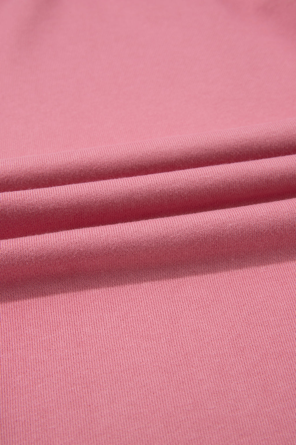 *Gossamer Pink GOOD VIBES Chenille Letter Graphic Casual Hoodie