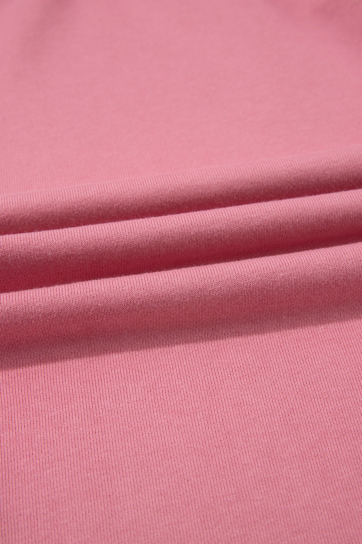 *Gossamer Pink GOOD VIBES Chenille Letter Graphic Casual Hoodie