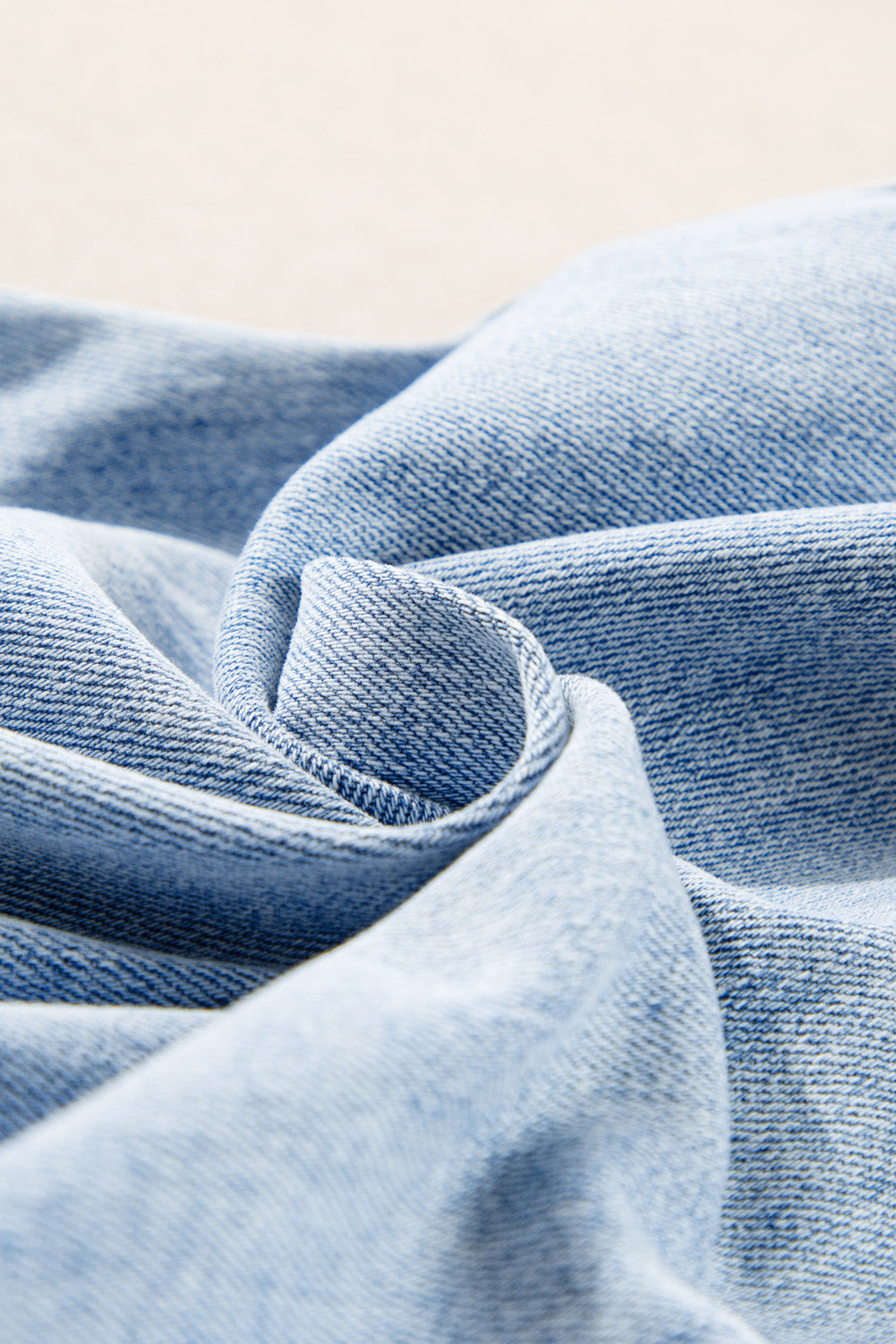 *Beau Blue Light Wash Distressed Straight Jeans