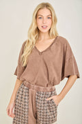 ~MineralWash V NECK everyday Tshirt
