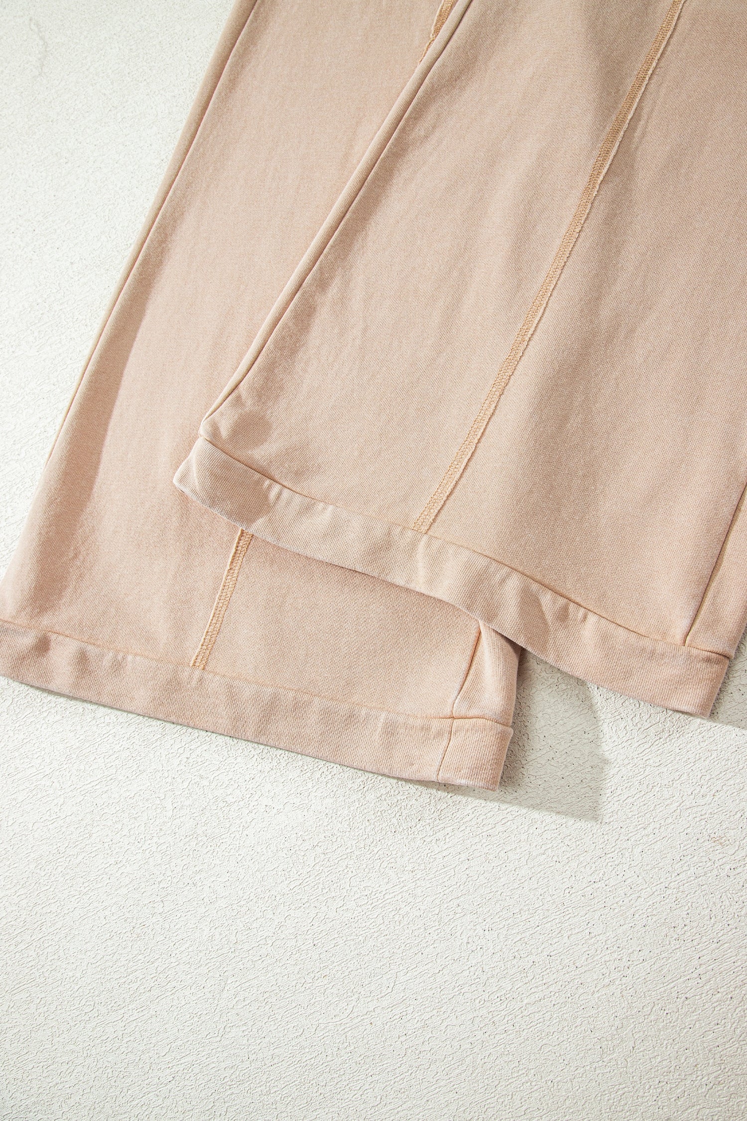 *Smoke Gray Mineral Wash Drawstring Retro High Waist Wide Leg Western Pants
