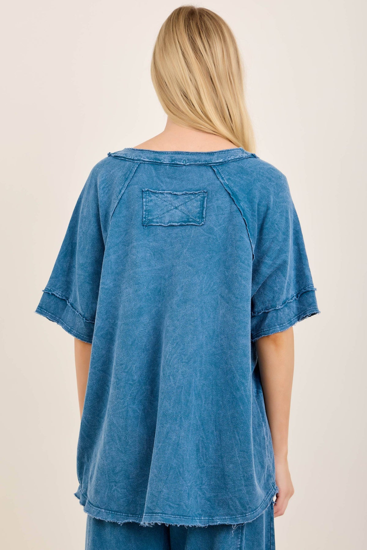 ~Mineral Washed V neck Best Basic Soft Tshirt