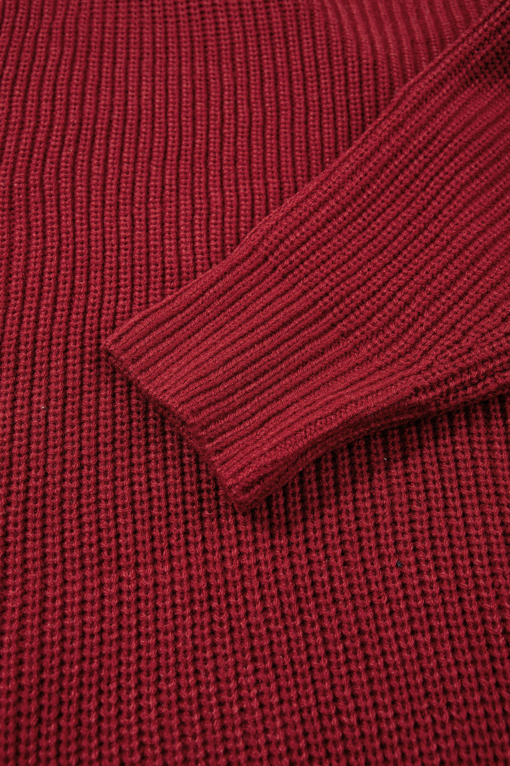 *Red Dahlia Solid Color Knit Oversized Button Front Sweater Cardigan