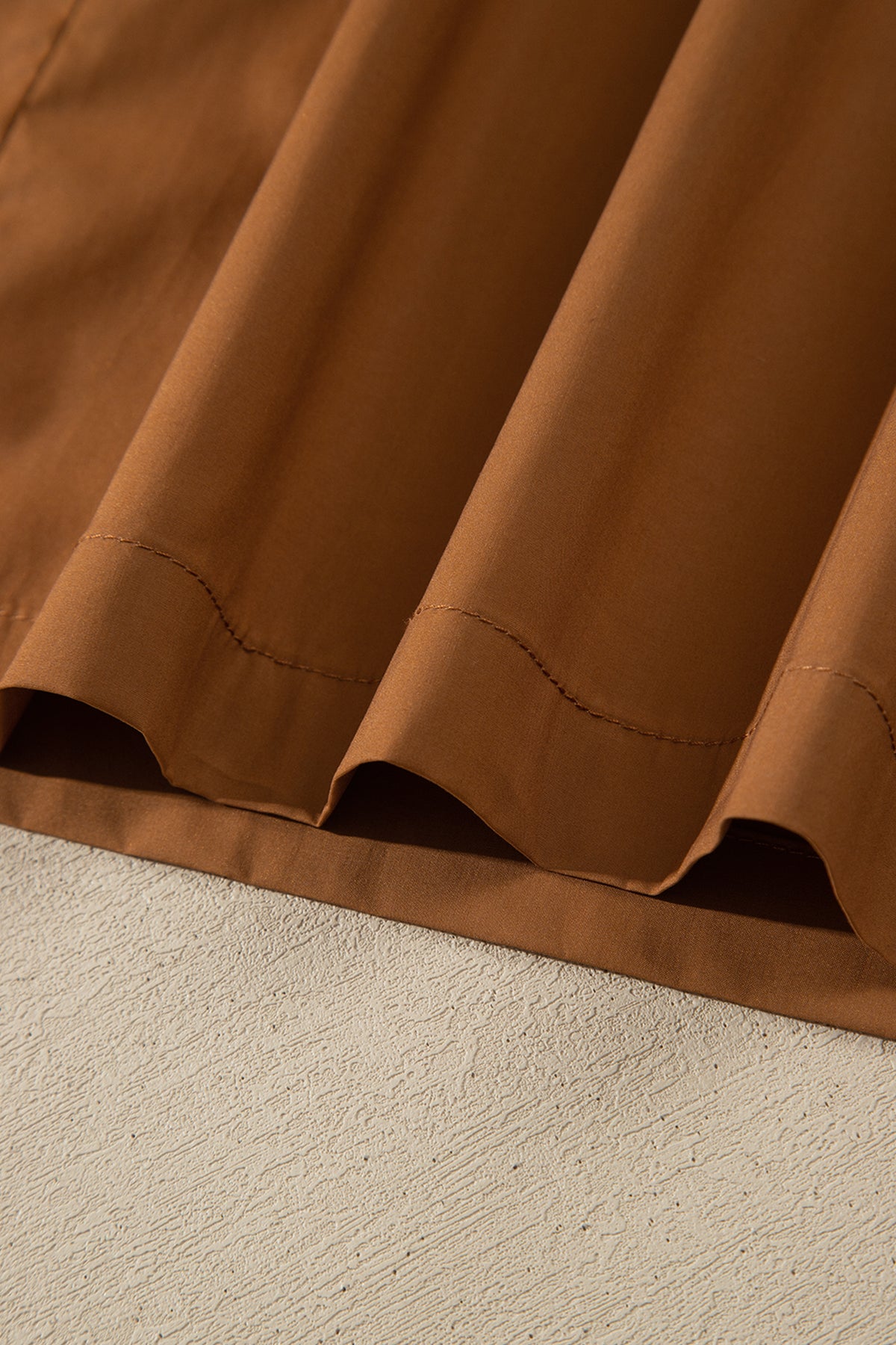 *Chestnut Striped Colorblock Patchwork Sleeveless Casual Long Dress