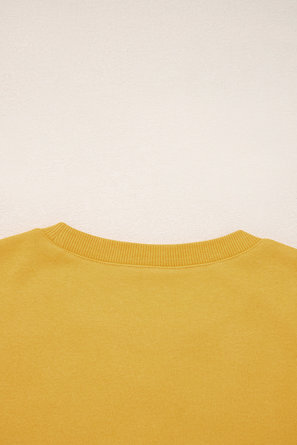 *Citrus Pleated Balloon Sleeve Pullover Solid Sweatshirt